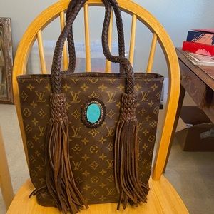 Vintage Boho Revamped Louis Vuitton Tote